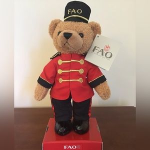 FAO Schwartz Soldier 11” Teddy Bear